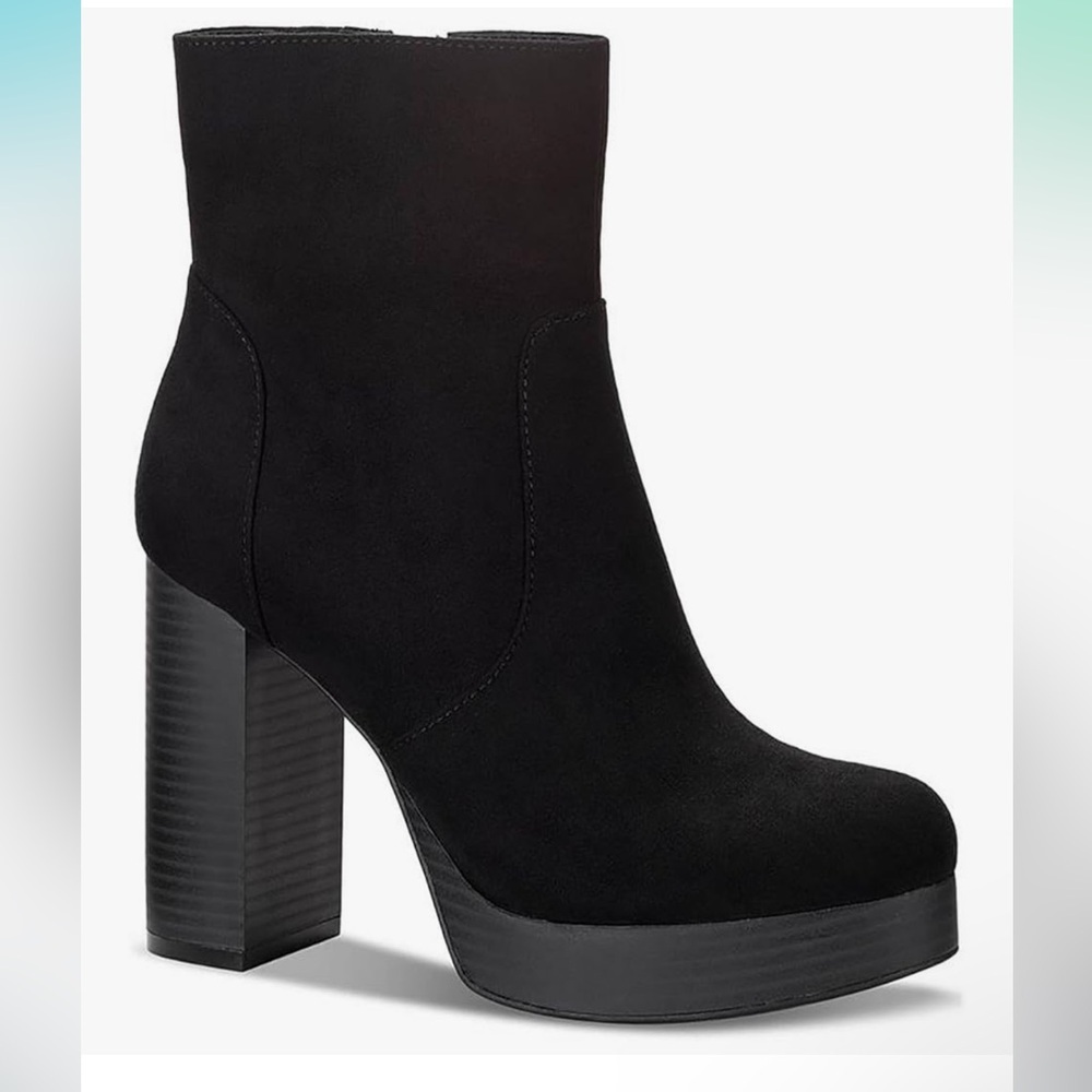 NWT SUN + STONE Elegant Black Ankle Boots - Picture 4 of 5